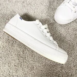 Keds Women's White Triple Kick Sneaker Platform Size 7
